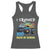 Funny I Crushed 100 Days Of School Racerback Tank Top Monster Truck 100th Day Of School