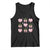 Funny Valentine's Day Weed Cannabis Marijuana Hearts Coquette Tank Top