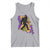 Funny Bigfoot Mardi Gras Louisiana Map Jazz Music Tank Top