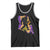 Funny Bigfoot Mardi Gras Louisiana Map Jazz Music Tank Top