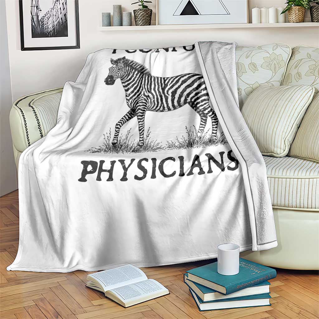 I Confuse Physicians Rare Disease Awareness Throw Blanket Funny Zebra