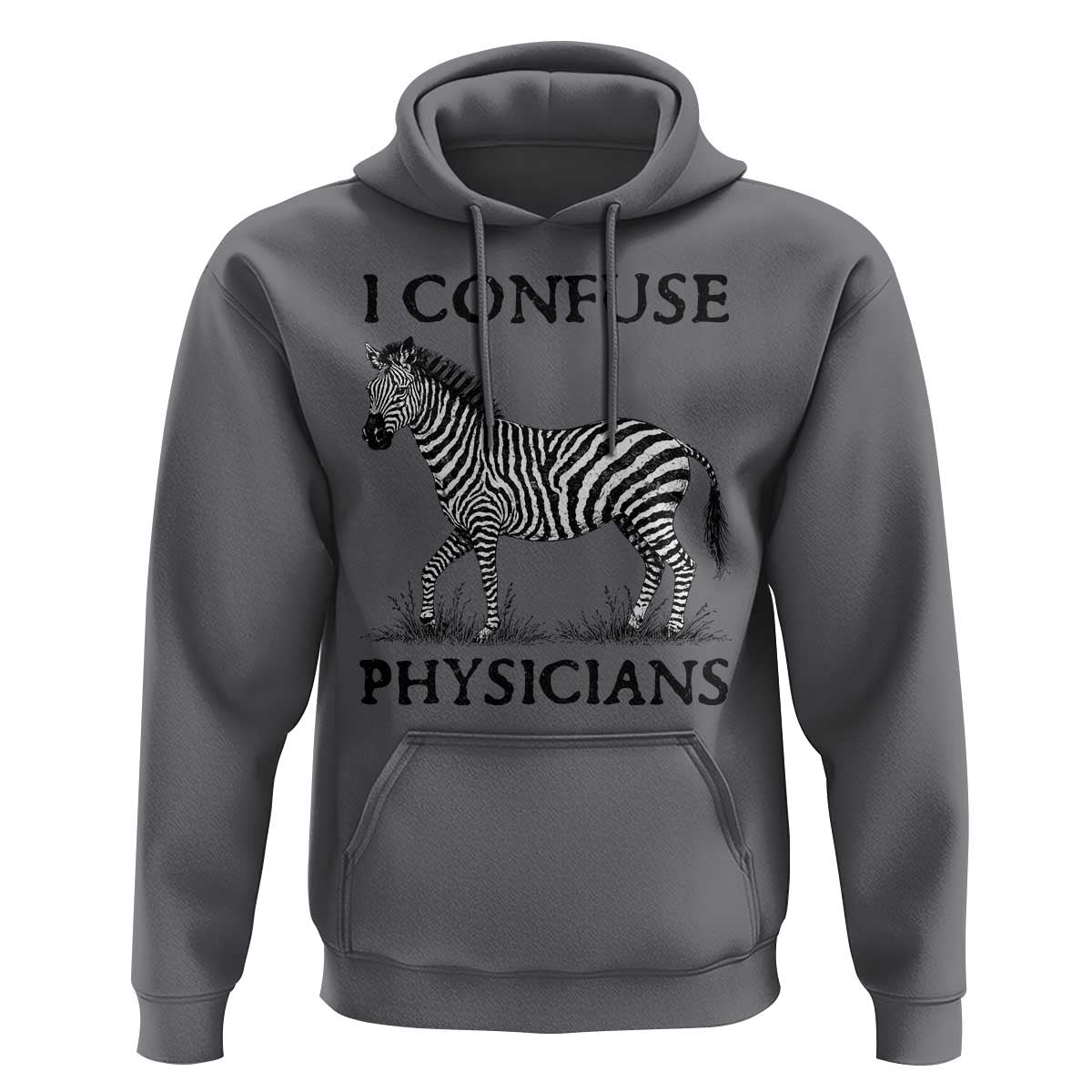 I Confuse Physicians Rare Disease Awareness Hoodie Funny Zebra