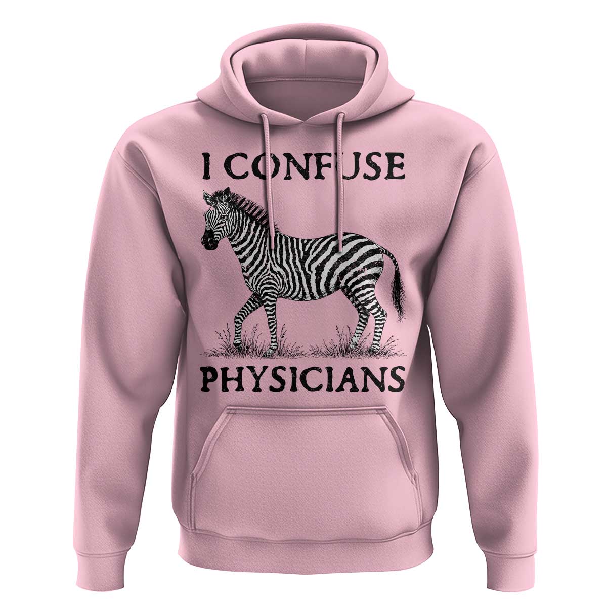 I Confuse Physicians Rare Disease Awareness Hoodie Funny Zebra
