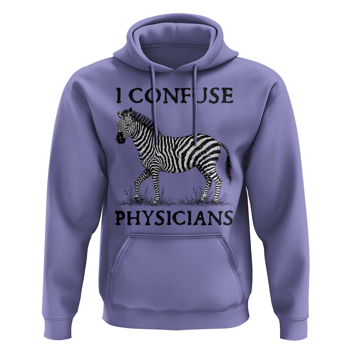 I Confuse Physicians Rare Disease Awareness Hoodie Funny Zebra