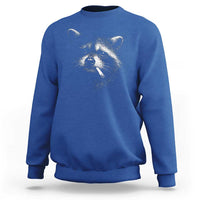 Funny Raccoon Smoking Cigarette Meme Sweatshirt Trash Panda Face Y2K Graphic