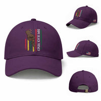 Dope Black Dad Baseball Cap Vintage American Flag Fist Bump