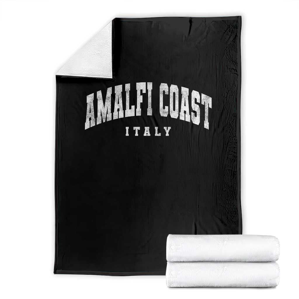 Amalfi Coast Italy Vintage Travel Souvenirs Throw Blanket