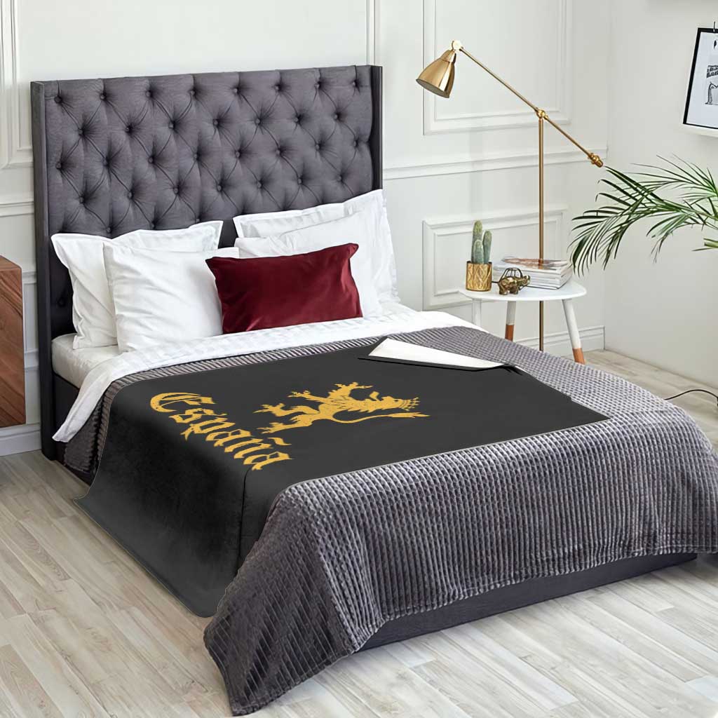 Espana Spain Lion Symbol Spanish Spaniard Pride Throw Blanket