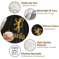 Espana Spain Lion Symbol Spanish Spaniard Pride Throw Blanket