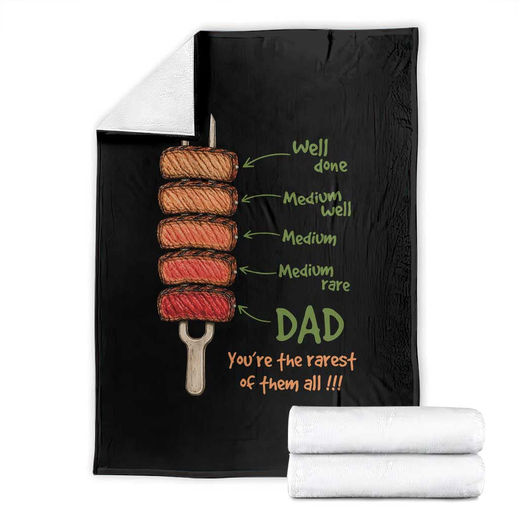 Grill Dad Throw Blanket You're The Rarest of Them All BBQ Father