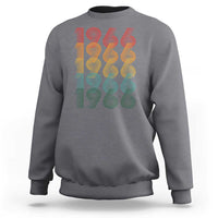 60th Birthday Sweatshirt Vintage 1966 Retro 60 Years Old Birthday