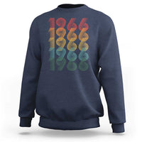 60th Birthday Sweatshirt Vintage 1966 Retro 60 Years Old Birthday