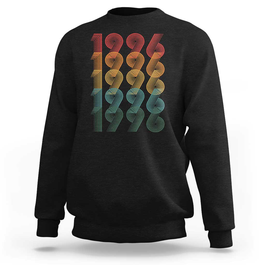 30th Birthday Sweatshirt Vintage 1996 Retro 30 Years Old Birthday
