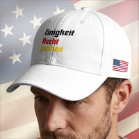 German Heritage Baseball Cap Einigkeit Recht Freiheit Germany Flag