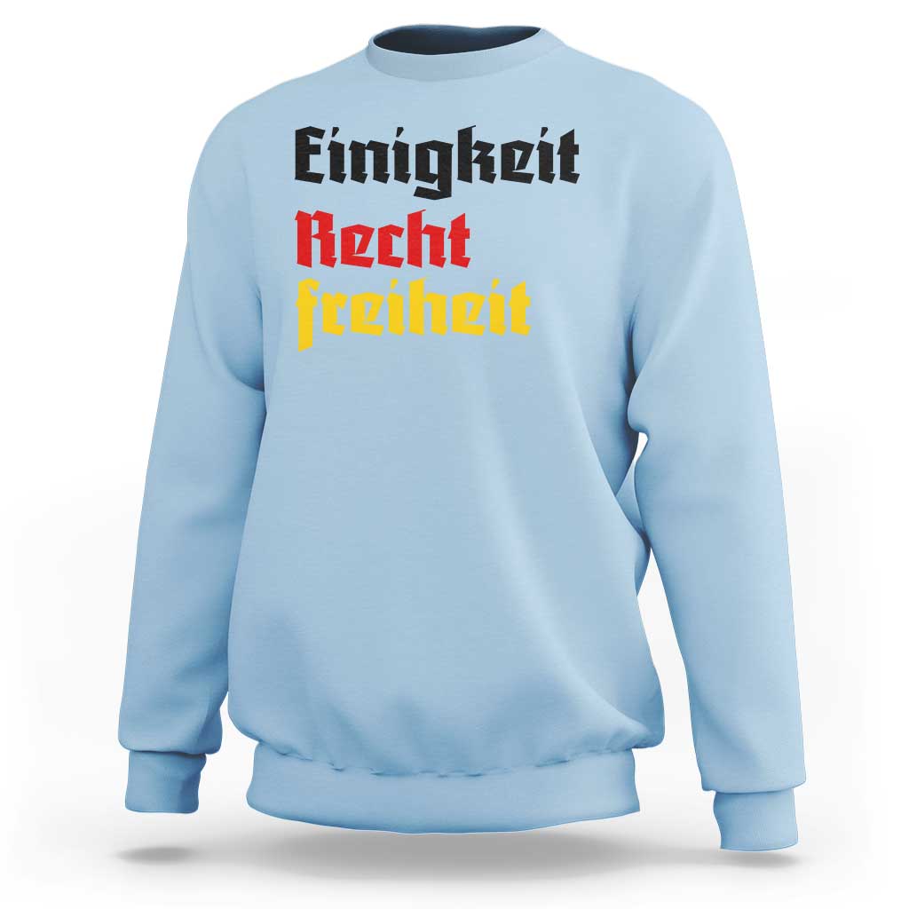 German Heritage Sweatshirt Einigkeit Recht Freiheit Germany Flag - Wonder Print Shop