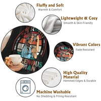 Strong Indigenous Woman MMIW Awareness Throw Blanket Native American - Wonder Print Shop