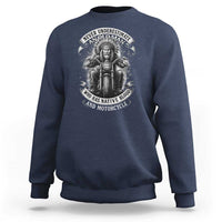 Never Underestimate An Old Man Who Has Native Blood And Motorcycle Sweatshirt Native American Biker - Wonder Print Shop