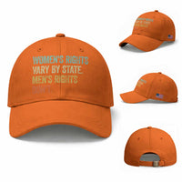 Women's Rights Vary By State Men Rights Don't Feminist Retro Baseball Cap