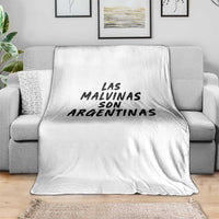 Las Malvinas Son Argentinas Throw Blanket Political Statement
