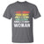 Harris Supporter 2024 T Shirt Be A Man Vote For A Woman Retro Star - Wonder Print Shop