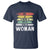 Harris Supporter 2024 T Shirt Be A Man Vote For A Woman Retro Star - Wonder Print Shop