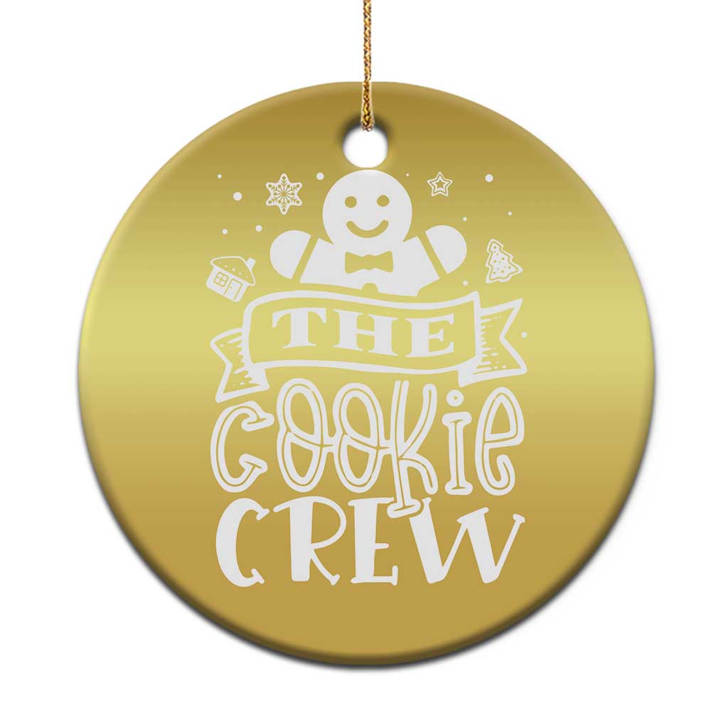 Funny The Cookie Crew Christmas Ornament Christmas Baking Team Gingerbread - Wonder Print Shop