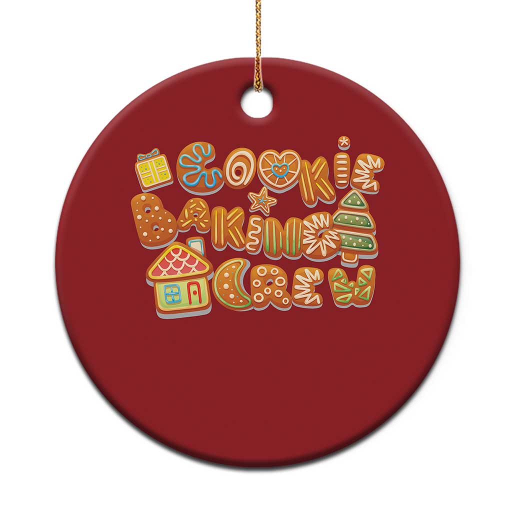 Funny Xmas Baking Christmas Ornament Cookie Baking Crew Family Matching - Wonder Print Shop