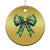 Funny Christmas Coquette Christmas Ornament Green Xmas Tree Bow - Wonder Print Shop