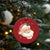 Xmas Coquette Pink Santa Bow Christmas Ornament - Wonder Print Shop