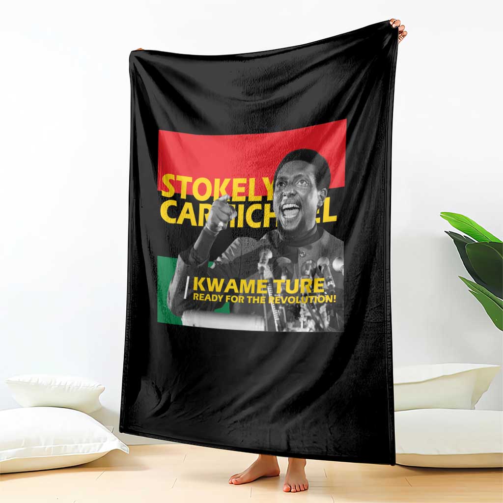 Stokely Carmichael Quote Throw Blanket Ready For The Revolution Black History Month