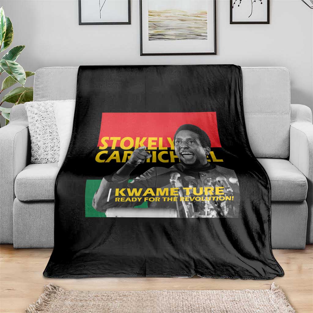 Stokely Carmichael Quote Throw Blanket Ready For The Revolution Black History Month
