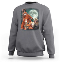Baby Monkey Punch Sweatshirt Three Punch Moon Orange Toy