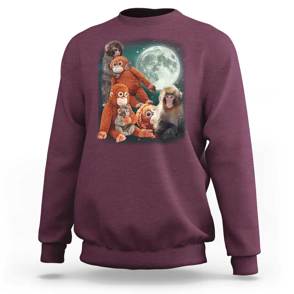 Baby Monkey Punch Sweatshirt Three Punch Moon Orange Toy