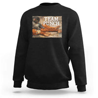 Team Punch Baby Monkey Plush Hugging Meme Sweatshirt