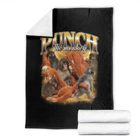 Punch The Monkey Throw Blanket Baby Monkey Punch Plush Hugging 90s Bootleg