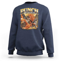 Punch The Monkey Sweatshirt Baby Monkey Punch Plush Hugging 90s Bootleg