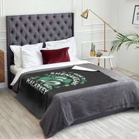 Funny Prone To Shenanigans And Malarkey Throw Blanket St Patricks Day Reading Hat