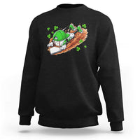 Funny Baseball St Patricks Day Home Plate Drip Sweatshirt