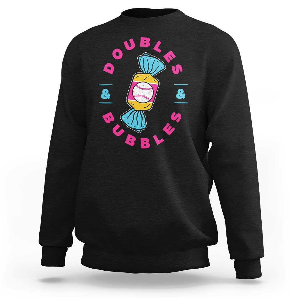 Doubles and Bubbles Baseball Candy Gum Sweatshirt