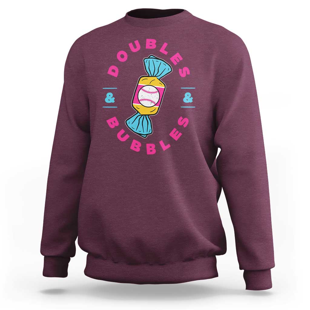 Doubles and Bubbles Baseball Candy Gum Sweatshirt