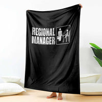 Regional Manager Throw Blanket Funny Dad Baby Matching