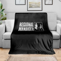 Regional Manager Throw Blanket Funny Dad Baby Matching