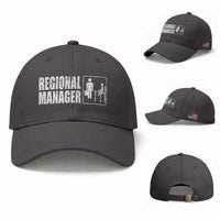 Regional Manager Baseball Cap Funny Dad Baby Matching