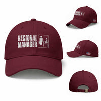 Regional Manager Baseball Cap Funny Dad Baby Matching