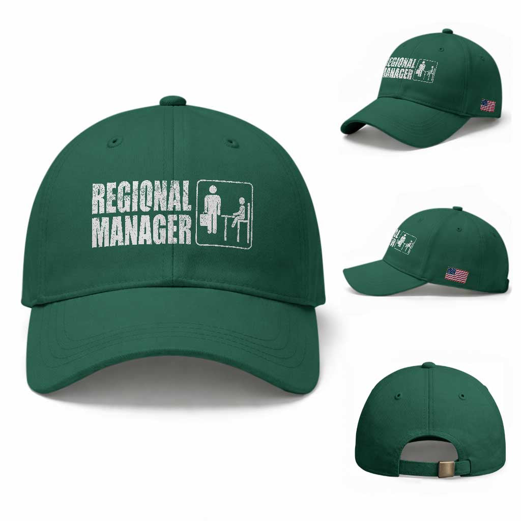 Regional Manager Baseball Cap Funny Dad Baby Matching