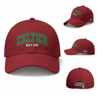 Celtic Nation Baseball Cap Sports Varsity Aesthetic Letters Cap