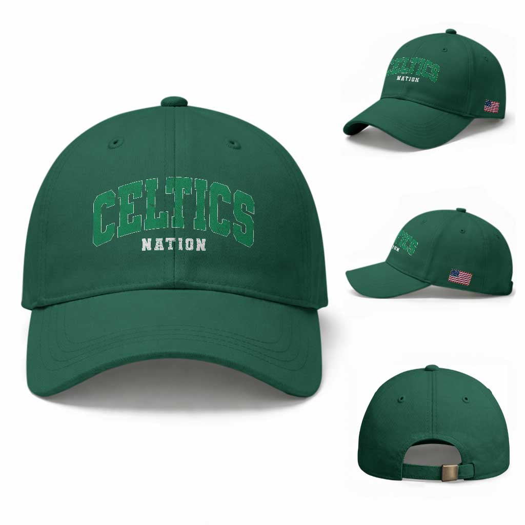 Celtic Nation Baseball Cap Sports Varsity Aesthetic Letters Cap
