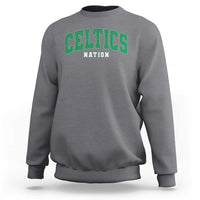 Celtic Nation Sweatshirt Sports Varsity Aesthetic Letters Cap