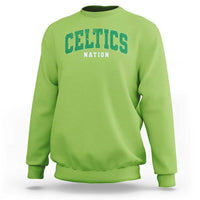 Celtic Nation Sweatshirt Sports Varsity Aesthetic Letters Cap