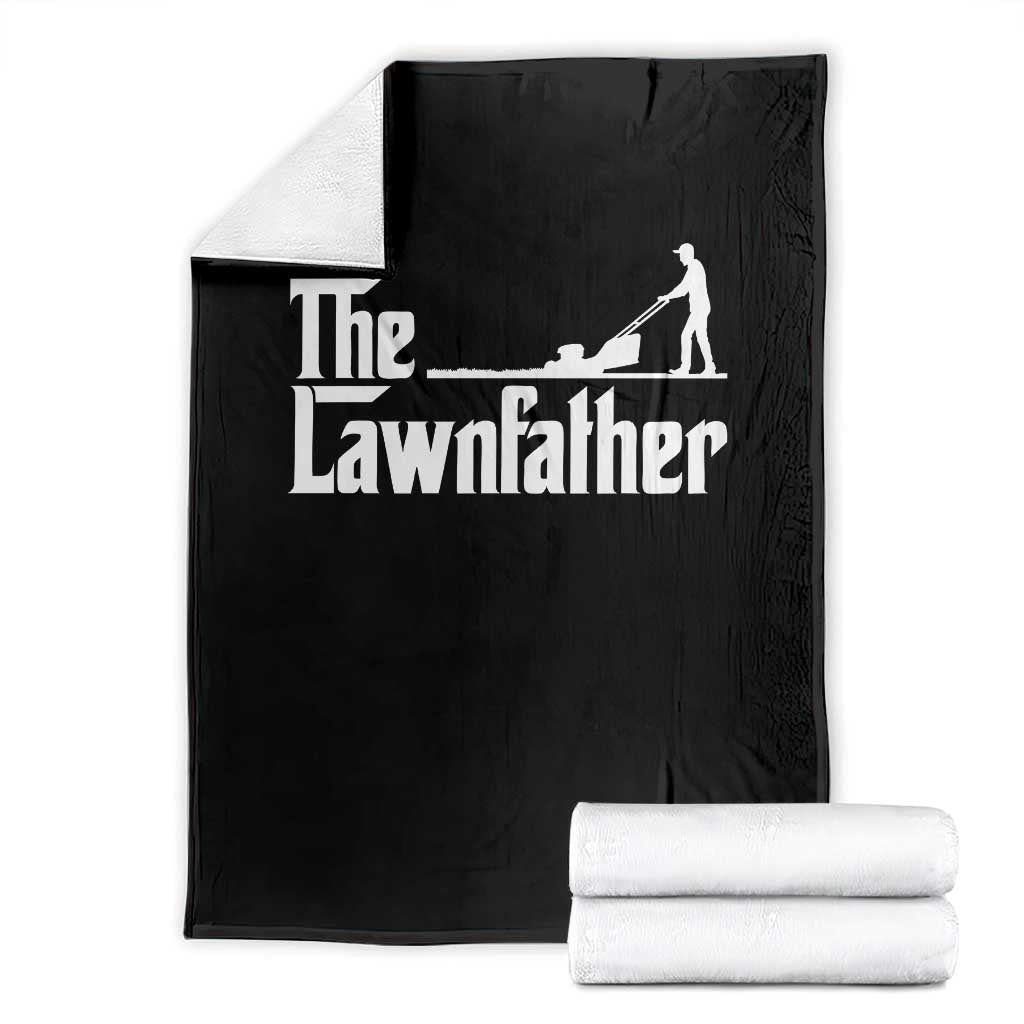 The Lawnfather Throw Blanket Lawn Mowing Dad Gardening Fathers Day
